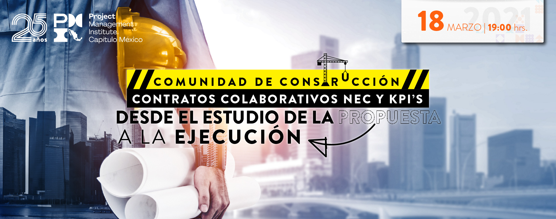 Webinar: Contratos colaborativos NEC y KPI’s: “Desde el estudio de la propuesta a la ejecución”