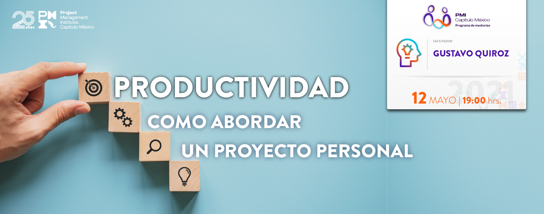Webinar: Productividad. Como abordar un proyecto personal