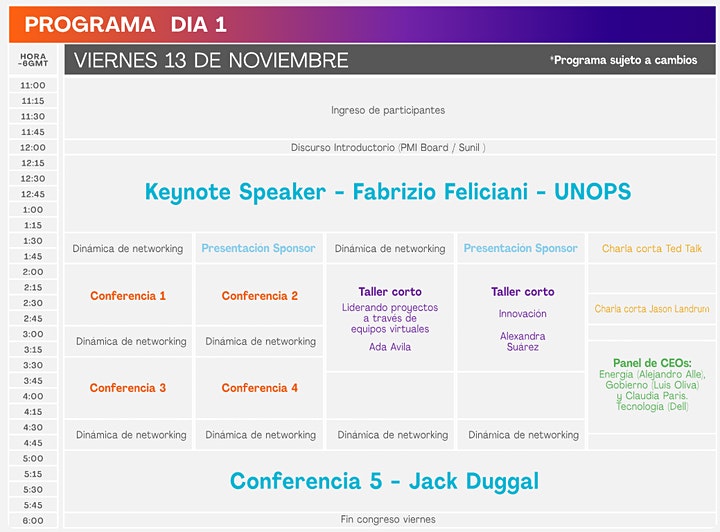Congreso Virtual de Dirección de Proyectos PMITour N13 2020