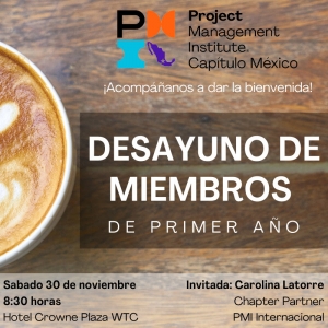 Desayuno de miembros de 1er año